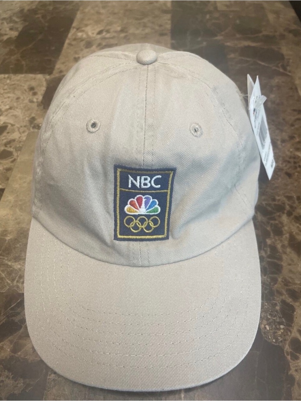 NBC Olympics 2012 Team USA Adjustable Logo Khaki Baseball Cap - Men's Casual Hat